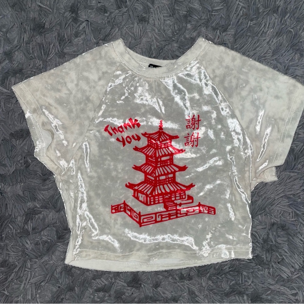 Velvet Takeout Box Crop Top